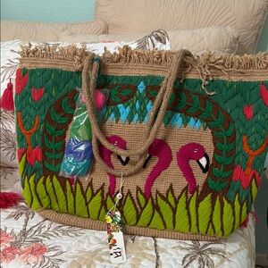 America and Beyond flamingo 🦩 tote